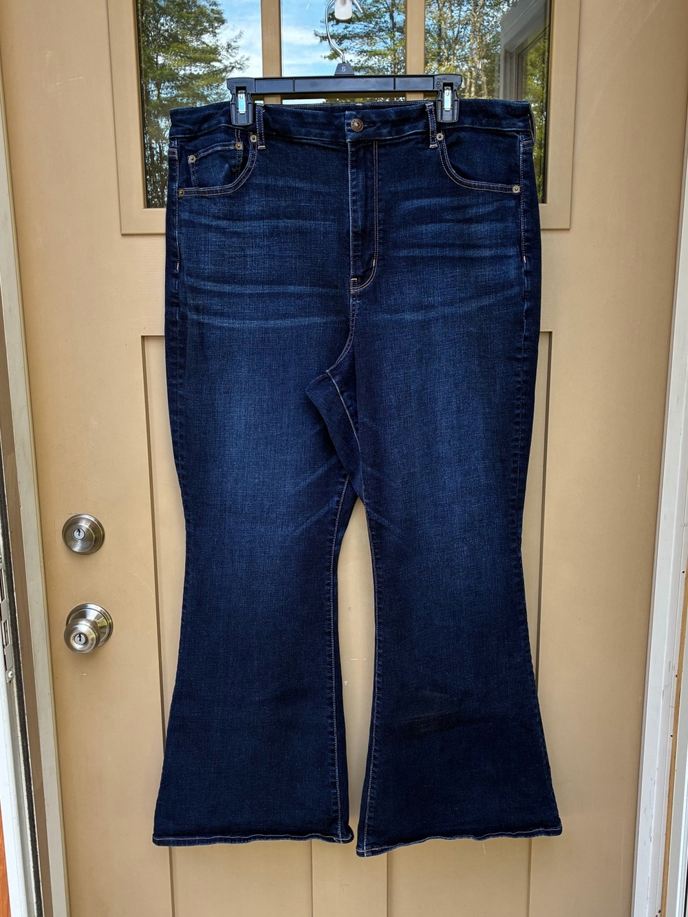 American Eagle Jeans Curvy Super Hi Rise Flare Women's 18
